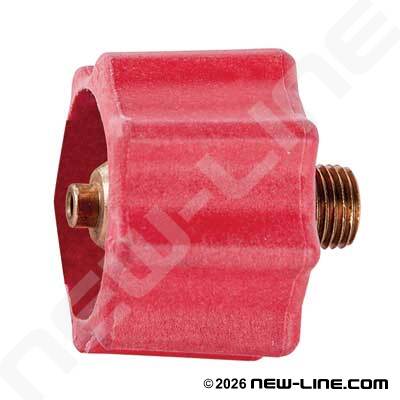 Propane Female QCC x 1/4" Male NPT (Red, 400,000 BTU)