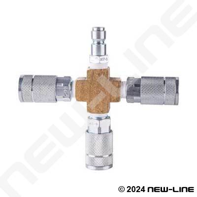 Auto Interchange Quick Connect Cross Assembly (3 Couplers)