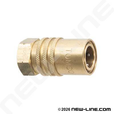 Female NPT x Injection Coupler (Valved)