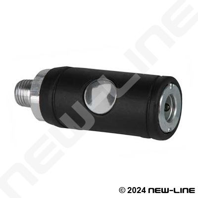 Push Button Industrial Vented Coupler x Male NPT