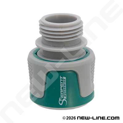 Poly Male GHT Straight-Thru Quick Coupler (9mm)