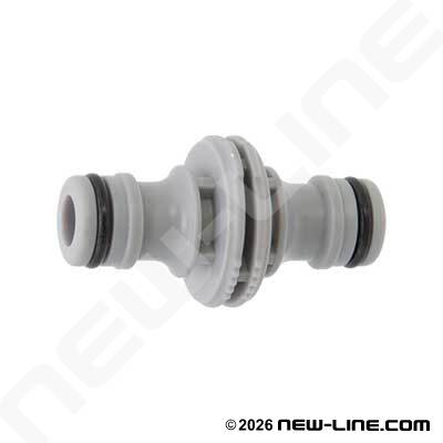 Poly Plug Union For Straight-Thru Quick Coupler (9mm)