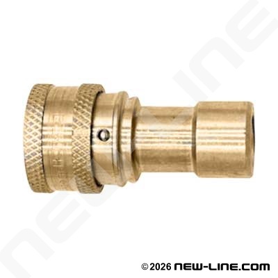 Brass Air Breathing ISO 7241-1B Coupler x FNPT