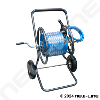 Blue Serpent Hose with 2 Wheel Cart & NL Nozzle