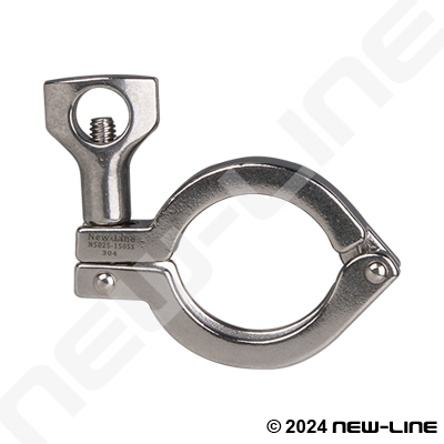 Size : 114 chuck 130 DN19-254Sanitary Fitting Tri Clamp Stainless Steel 304 Pipe Clamp Hygienic Grade For home