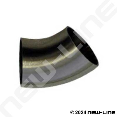 304 Stainless Steel A270 Weld Elbow 45°