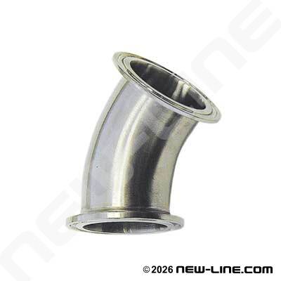 304 Stainless Steel Tri-Clamp Elbow 45°