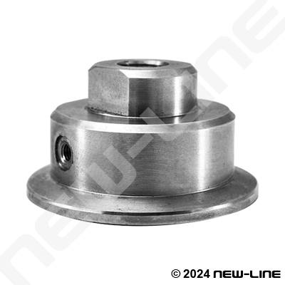 Stainless Steel Tri-Clamp x FNPT Sanitary Diapgragm Seal