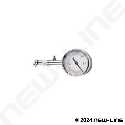 Tire Gauge Compact w/Dial 0-60psi