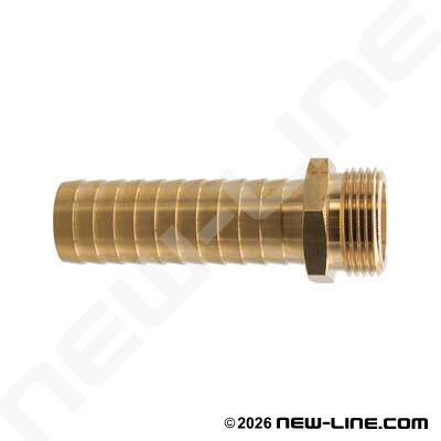 Brass (Machined) Male NPSM/NPSH Long Shank (1" size)