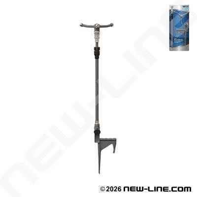 Metal 3 Arm Whirler w/ Telescopic Spike Sprinkler 1256 Sq/Ft