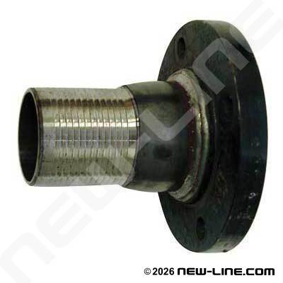 Black Steel Combination Nipple with Welded 150# Flange