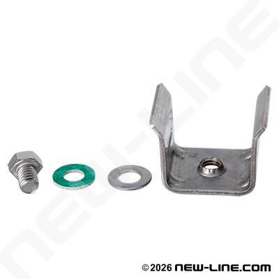 Standard Flare Leg Sign Mount - Stainless Steel (10/Bag)