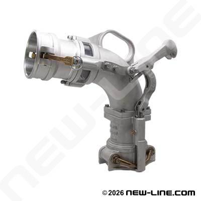 Drop Elbow with Self-Lock, Antispill, Female Camlock