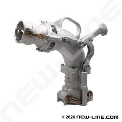Drop Elbow with Self-Lock, Antispill, Female Camlock