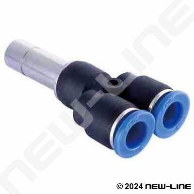Nylon Plastic Plug Push to Connect Tube Fitting 8mm Tube Stem 
