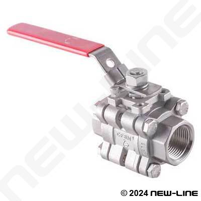 2000# SS316 Female NPT Ball Valves with Mount Pad