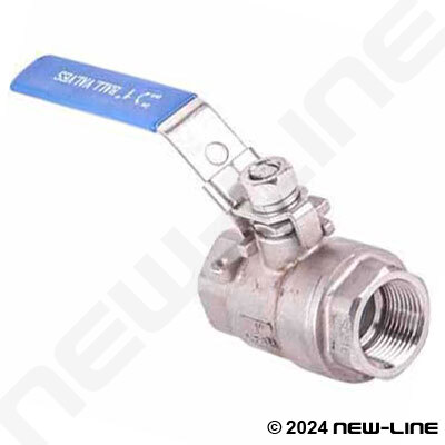 3/8  THREADED BALL VALVE New APOLLO CF8M Stainless Steel MANUAL 2000 WOG 
