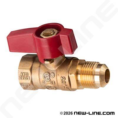 Female NPT x Male SAE Flare CGA Ball Valve