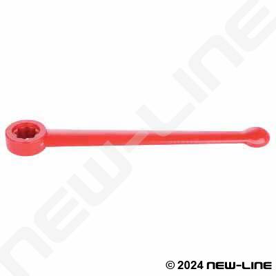 Red Aluminum Flat L Handle with Star Head For HP Valves