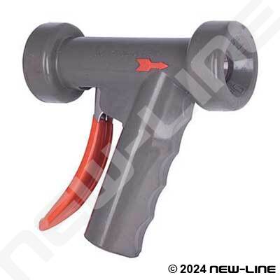 Stainless Steel Adjustable Washdown Nozzle w/ Grey Cover