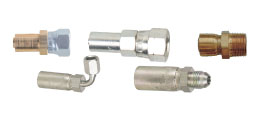 R14 PTFE, Thermoplastic R7/R8/R18, Sewer Clean, & Test Port Hydraulic Crimp Fittings